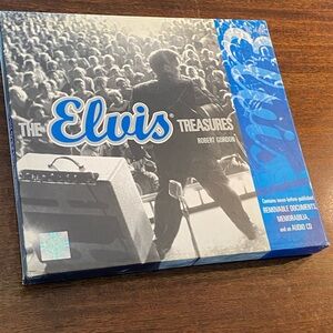 Elvis Treasures Hardcover Book with Blue Accents